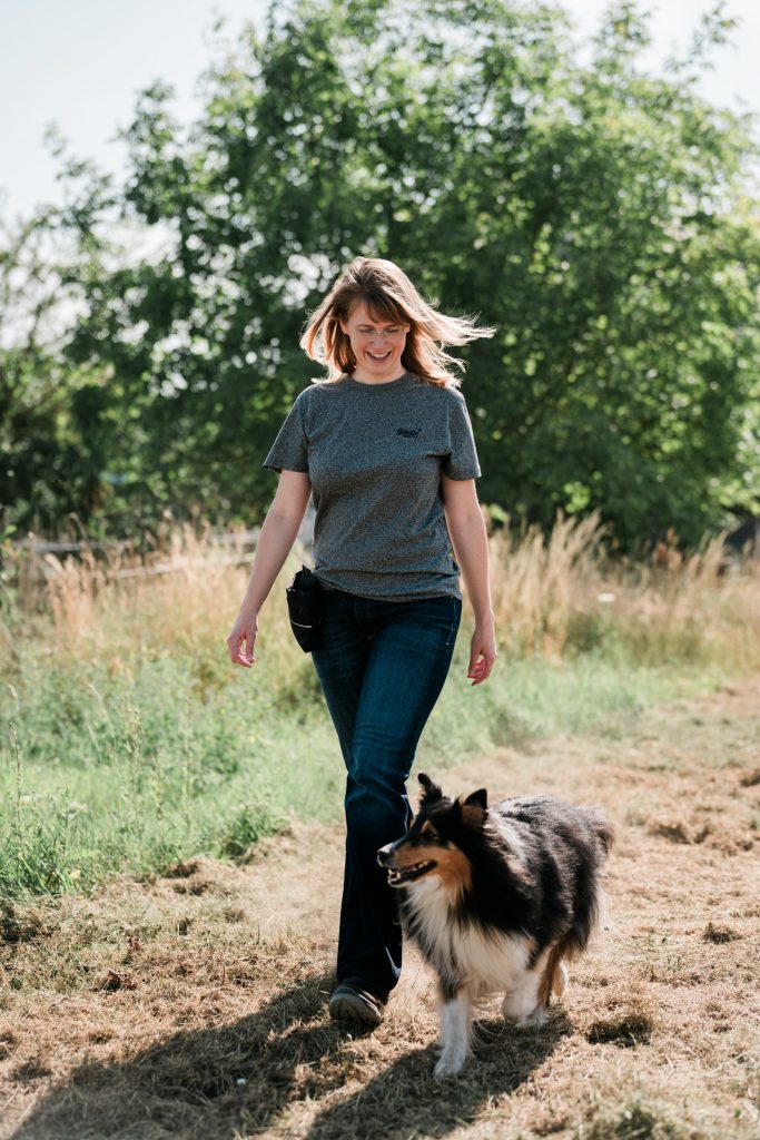 Tanja mit Hund
